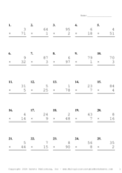 Two by One Digit Problem Set AI Report Template