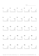 Two by One Digit Problem Set AK Report Template