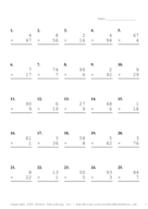 Two by One Digit Problem Set G Report Template