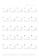 Two by One Digit Problem Set N Report Template